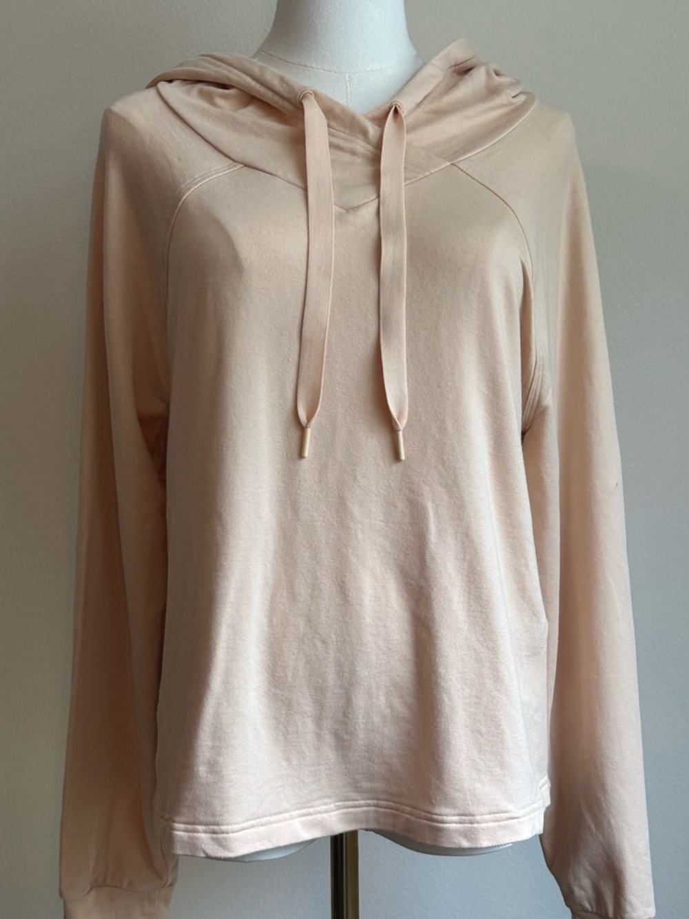 Athleta Blush Pink Lightweight Hooded Pullover Sweatshirt | SIZE M
